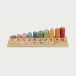 Wooden Count & Match Board