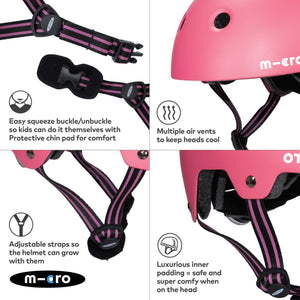Micro Eco Helmet - Matte Pink