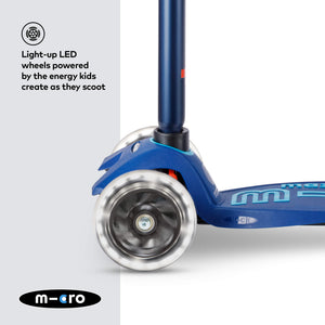 Micro Maxi Dulexe LED Scooter - Navy Blue