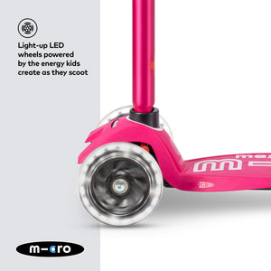 Micro Maxi Dulexe LED Scooter - Pink