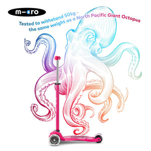 Micro Maxi Dulexe LED Scooter - Pink