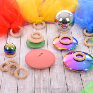 Rainbow Wooden Buttons