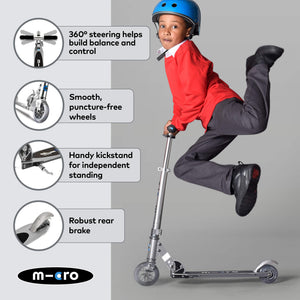 Micro Foldable Sprite Scooter - Silver