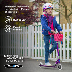 Micro Foldable Sprite LED Scooter - Purple
