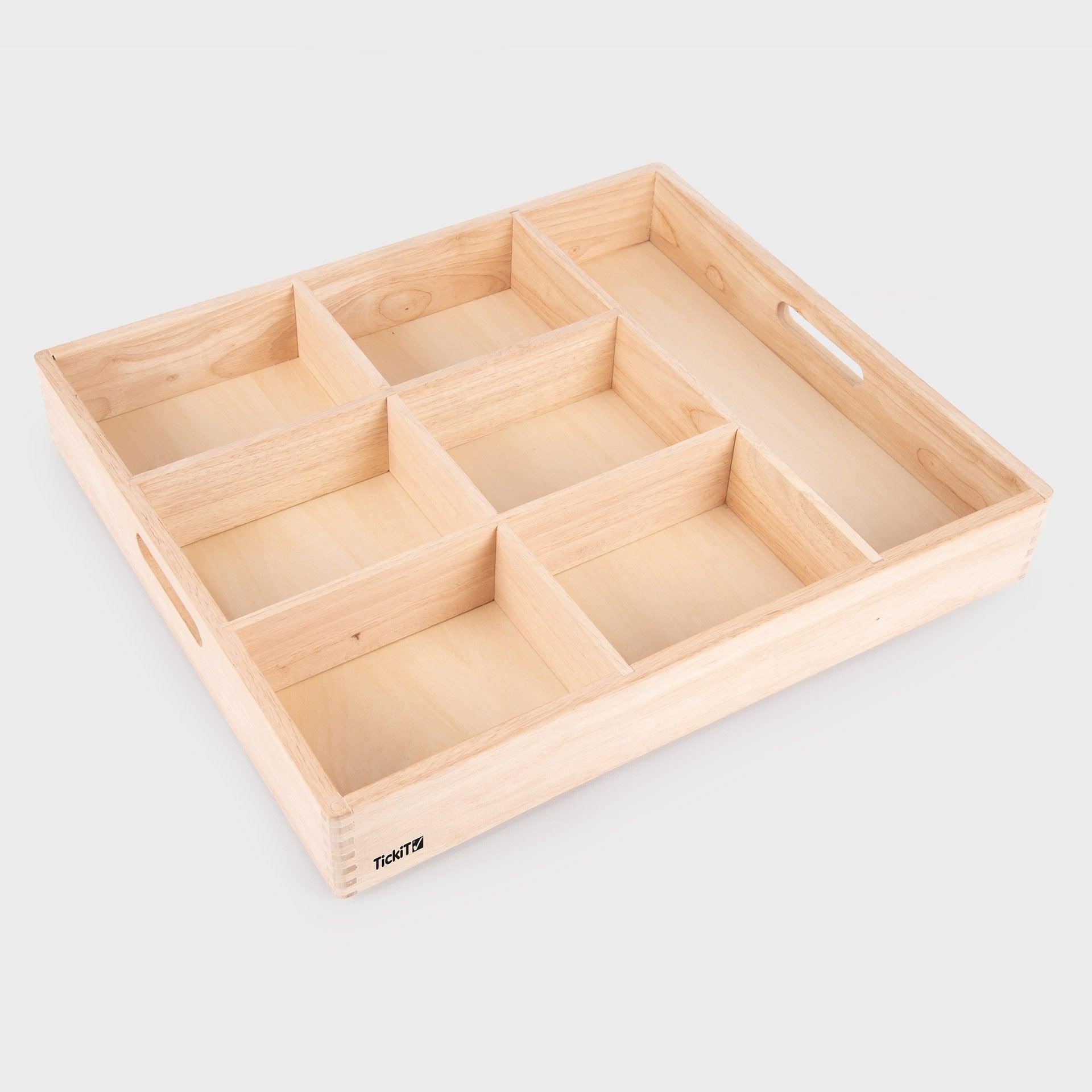 tickit® Wooden Sorting Tray - 7 way