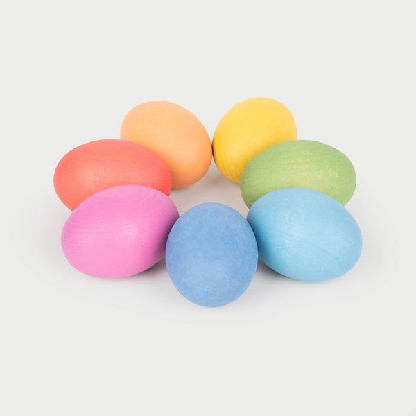 Rainbow Wooden Eggs