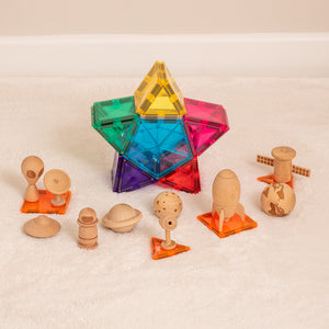 Wooden Space Adventure & Light Star Pack
