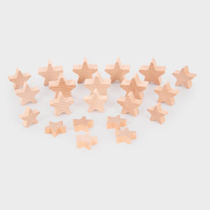 Natural Wooden Stars - TickiT