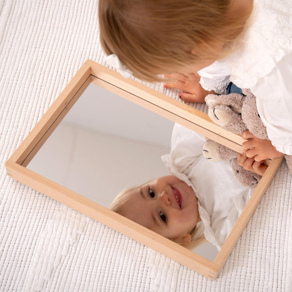 TickiT - Small Wooden Mirror Tray