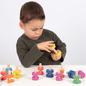 TickiT Rainbow Wooden Nuts & Bolts 2