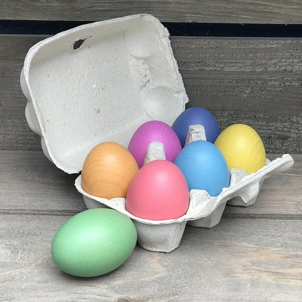 TickiT Rainbow Wooden Eggs 11