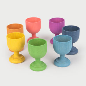 TickiT Rainbow Wooden Egg Cups 1